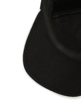 Baize and leather baseball cap with lettering -  | Dolce & Gabbana