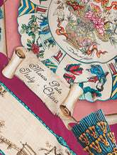 Twill silk foulard with Silk road print: 90 x 90cm- 35 x 35 inches -  | Dolce & Gabbana