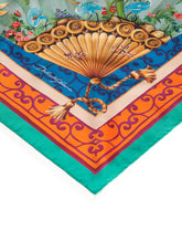 Twill silk foulard with Silk road print: 90 x 90cm- 35 x 35 inches -  | Dolce & Gabbana