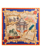 Twill silk foulard with Silk road print: 90 x 90cm- 35 x 35 inches -  | Dolce & Gabbana