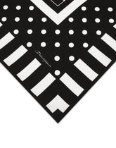 Silk twill scarf with striped print (90x90) -  | Dolce &amp; Gabbana