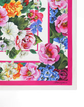 Floral-print silk twill foulard (90x90) -  | Dolce &amp; Gabbana