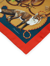 TWILL FOULARD WITH ANIMALS OF THE FOREST PRINT: 90 X 90CM - 35 X 35 INCHES -  | Dolce & Gabbana