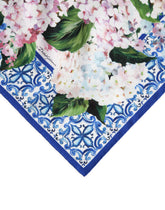 Hydrangea-print twill scarf (50 x 50) -  | Dolce &amp; Gabbana