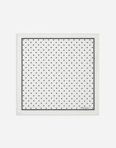 Silk twill scarf with striped print (50x50) -  | Dolce &amp; Gabbana