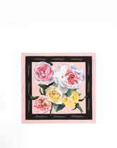 Rose and peony-print silk twill foulard (50x50) -  | Dolce &amp; Gabbana