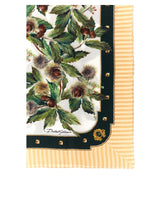 TWILL FOULARD WITH GRAPE PRINT: 50 X 50CM - 20 X 20 INCHES -  | Dolce &amp; Gabbana