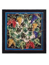 TWILL FOULARD WITH GRAPE PRINT: 50 X 50CM - 20 X 20 INCHES -  | Dolce & Gabbana