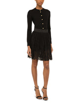 Dolce & Gabbana Cardigan In Solid-Coloured Wool Satin -  | Dolce & Gabbana