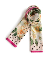 Camellia-print silk scarf (120 x 200) -  | Dolce & Gabbana