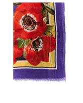 Anemone-print modal and cashmere scarf -  | Dolce &amp; Gabbana