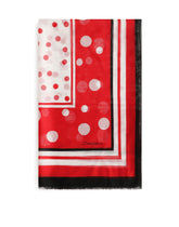 Silk scarf with polka-dot print: 135 x 200cm - 53 x 78 inches -  | Dolce & Gabbana