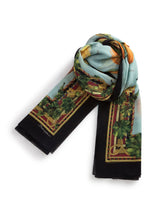 SCARF IN CREPON WITH PUMPKIN PRINT: 120 X 200CM- 47 X 78 INCHES -  | Dolce & Gabbana