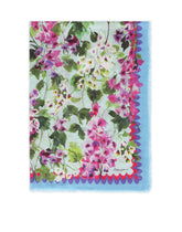 Large bluebell-print modal and cashmere scarf (140 x 140) -  | Dolce & Gabbana
