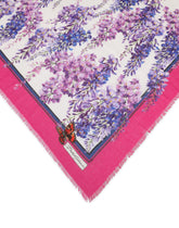 Large wisteria-print modal and cashmere scarf (140 x 140) -  | Dolce & Gabbana
