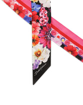 Wisteria-print twill headscarf -  | Dolce & Gabbana