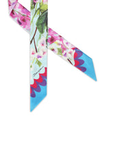 Bluebell-print twill headscarf -  | Dolce & Gabbana
