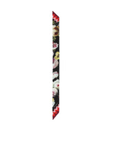 Twill headscarf with vintage rose print (6 x 100) -  | Dolce & Gabbana