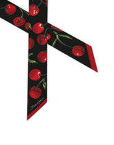 Cherry-print twill headscarf (6x100) -  | Dolce & Gabbana