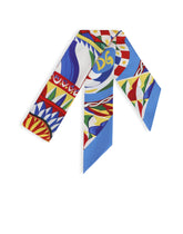 Carretto-print twill headscarf (6x100) -  | Dolce & Gabbana