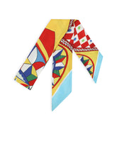Carretto-print twill headscarf (6x100) -  | Dolce & Gabbana