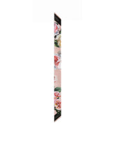 Twill headscarf with peony and rose print (6x100) -  | Dolce &amp; Gabbana