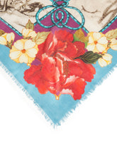 Scarf in modal and cashmere with Silk road print: 140 x 140cm- 55 x 55 inches -  | Dolce & Gabbana
