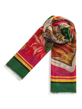 Scarf in modal and cashmere with Silk road print: 140 x 140cm- 55 x 55 inches -  | Dolce & Gabbana