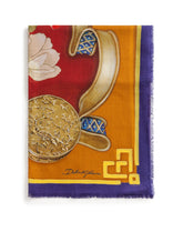 Scarf in modal and cashmere with Silk road print: 140 x 140cm- 55 x 55 inches -  | Dolce &amp; Gabbana