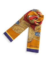 Scarf in modal and cashmere with Silk road print: 140 x 140cm- 55 x 55 inches -  | Dolce &amp; Gabbana