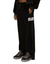 Cotton chenille jogging pants with DGVIB3 embroidery -  | Dolce & Gabbana