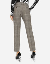 Low-rise glen plaid pants -  | Dolce &amp; Gabbana
