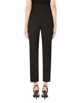 Woolen pants with branded selvedge -  | Dolce &amp; Gabbana