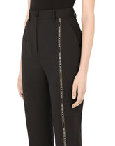 Woolen pants with branded selvedge -  | Dolce &amp; Gabbana