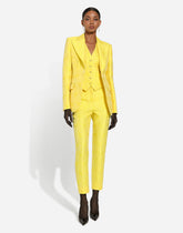 Tailored floral jacquard pants -  | Dolce & Gabbana