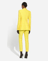 Tailored floral jacquard pants -  | Dolce & Gabbana