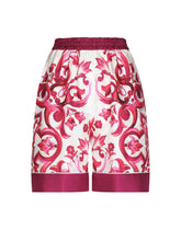 Majolica-print twill pajama shorts -  | Dolce & Gabbana