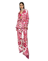 Majolica-print twill pants -  | Dolce & Gabbana