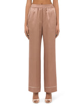 Satin pajama pants with piping -  | Dolce &amp; Gabbana