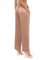 Satin pajama pants with piping -  | Dolce &amp; Gabbana