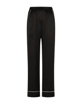 Satin pajama pants with piping -  | Dolce &amp; Gabbana