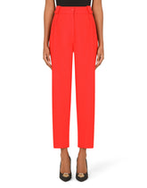 high-waisted straight-leg trousers -  | Dolce & Gabbana