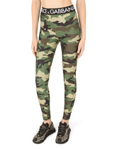 Camouflage-print jersey leggings -  | Dolce & Gabbana