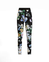 Activewear leggings in floral-print jersey -  | Dolce &amp; Gabbana