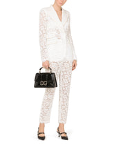 High-waisted cordonetto lace pants -  | Dolce &amp; Gabbana