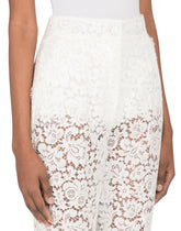 High-waisted cordonetto lace pants -  | Dolce &amp; Gabbana