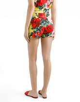 Bouquet-print poplin shorts -  | Dolce &amp; Gabbana
