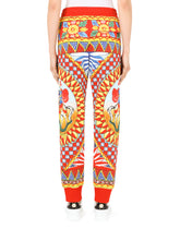 Carretto-print jersey jogging pants -  | Dolce &amp; Gabbana