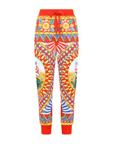 Carretto-print jersey jogging pants -  | Dolce &amp; Gabbana