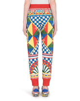 Carretto-print jersey jogging pants -  | Dolce & Gabbana